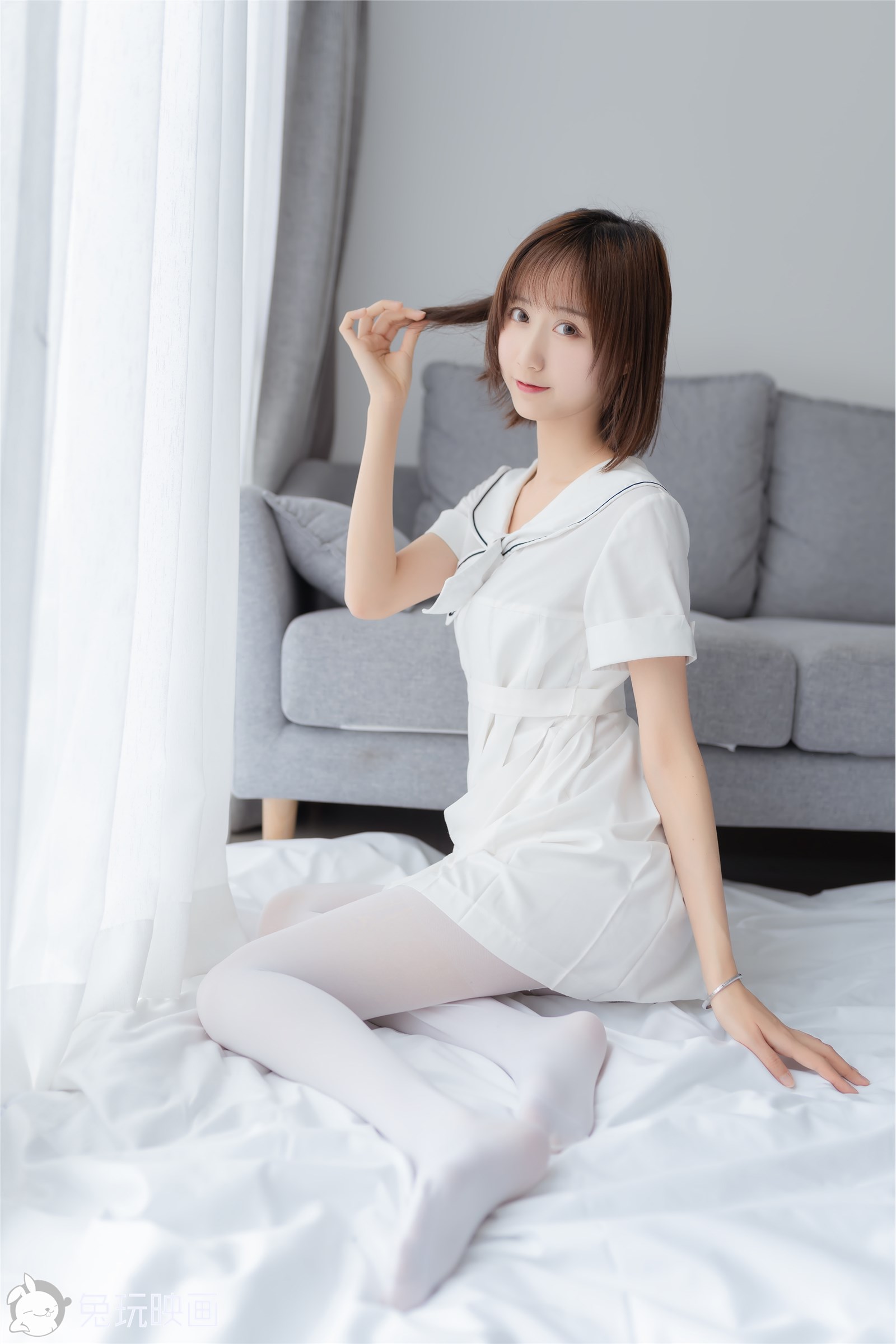 Rabbit Play Image VOL.077 Pure Love White Skirt(1)